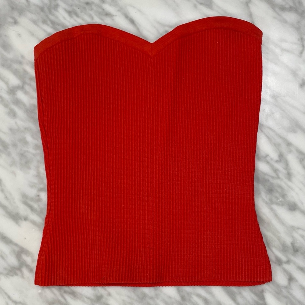 Babaton Sculpt Knit Sweetheart Tube Top